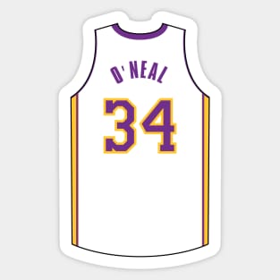 Shaquille O Neal Los Angeles Jersey Qiangy Sticker